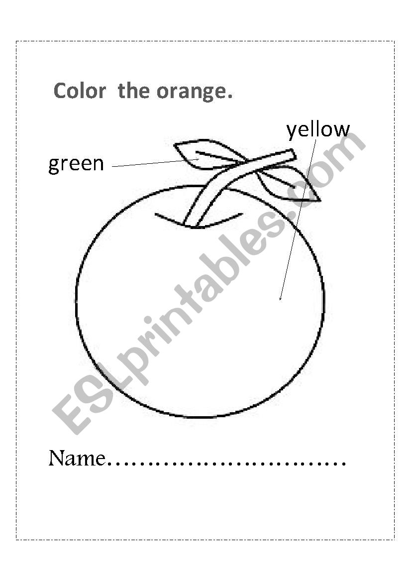 FRUIT worksheet