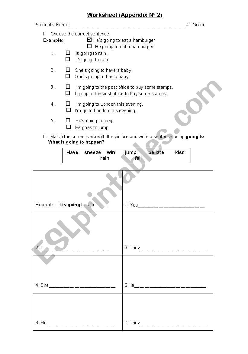 going to worksheet