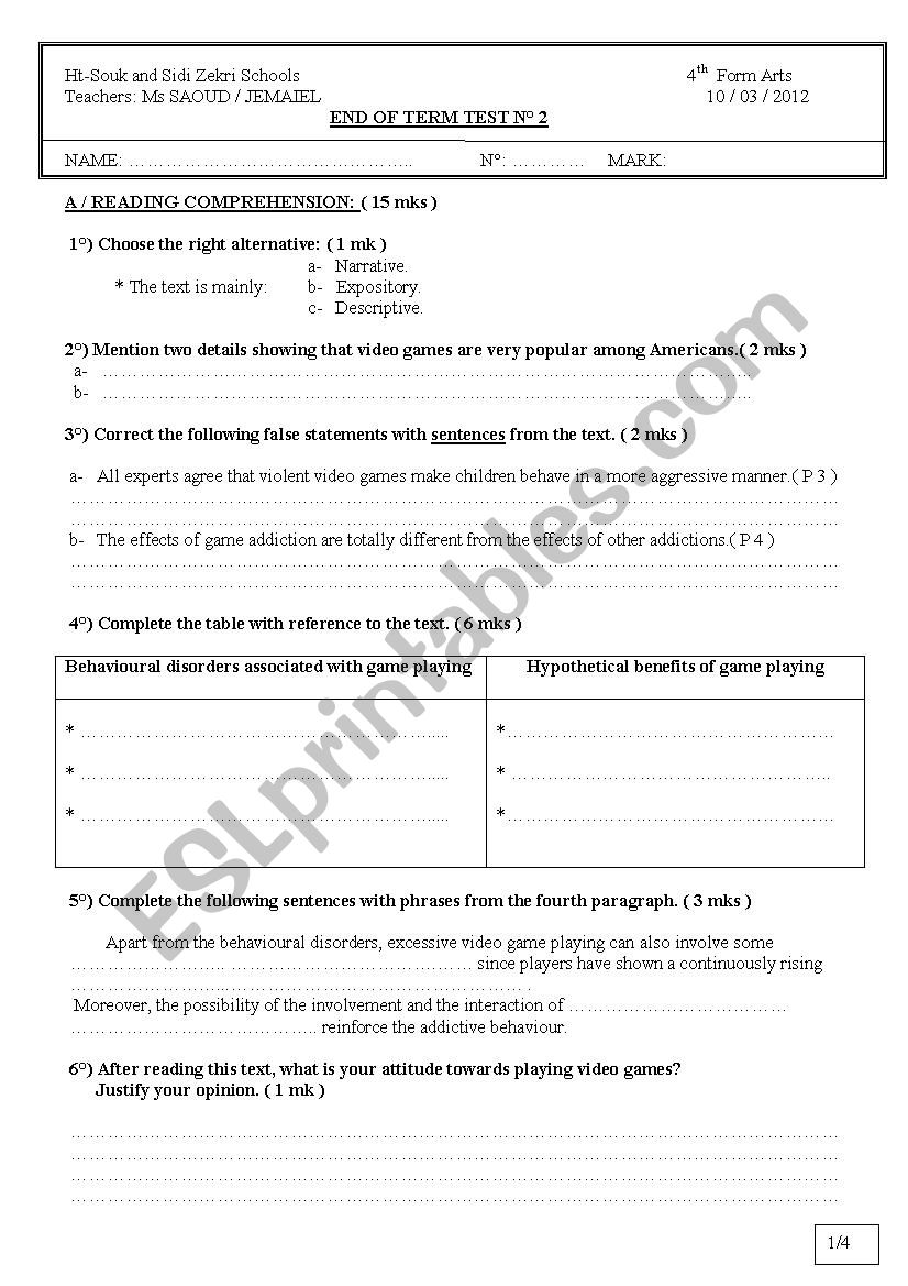 molmol worksheet