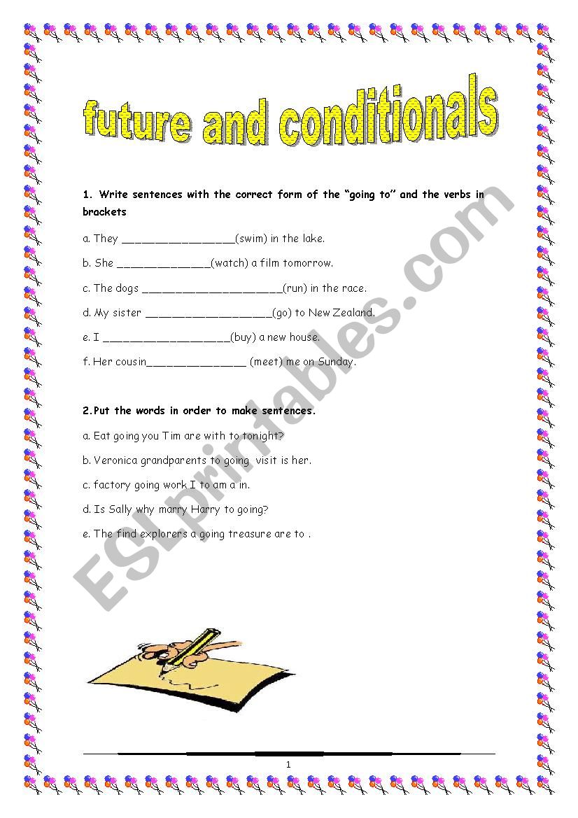 FUTURE AND CONDITIONALS worksheet