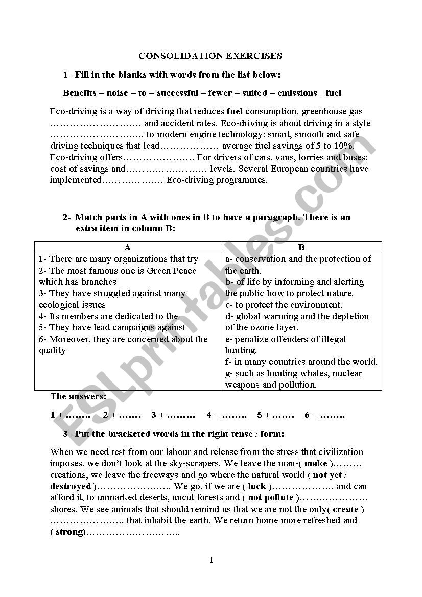 grammar worksheets worksheet