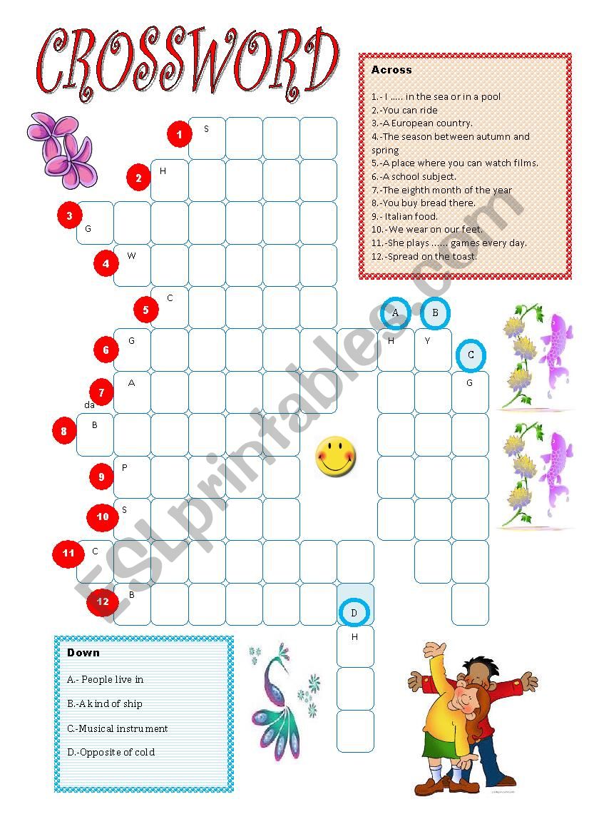 CROSSWORD worksheet