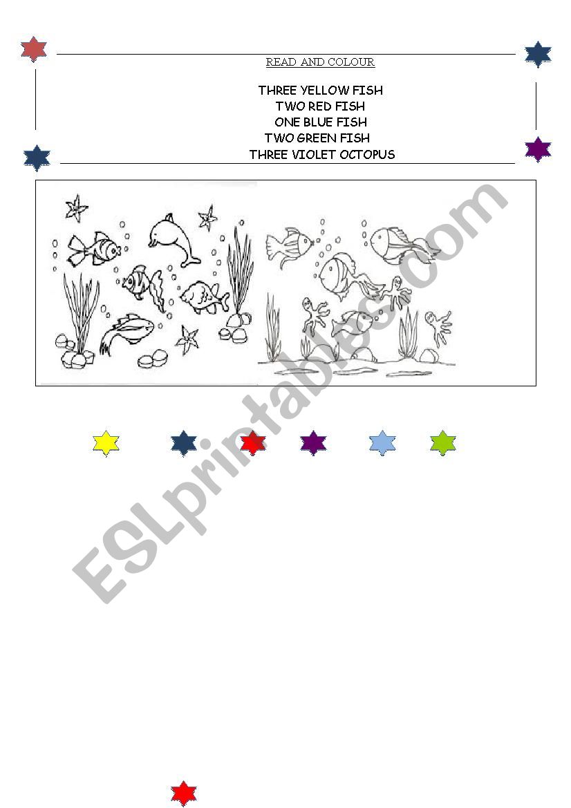 Under the sea worksheet