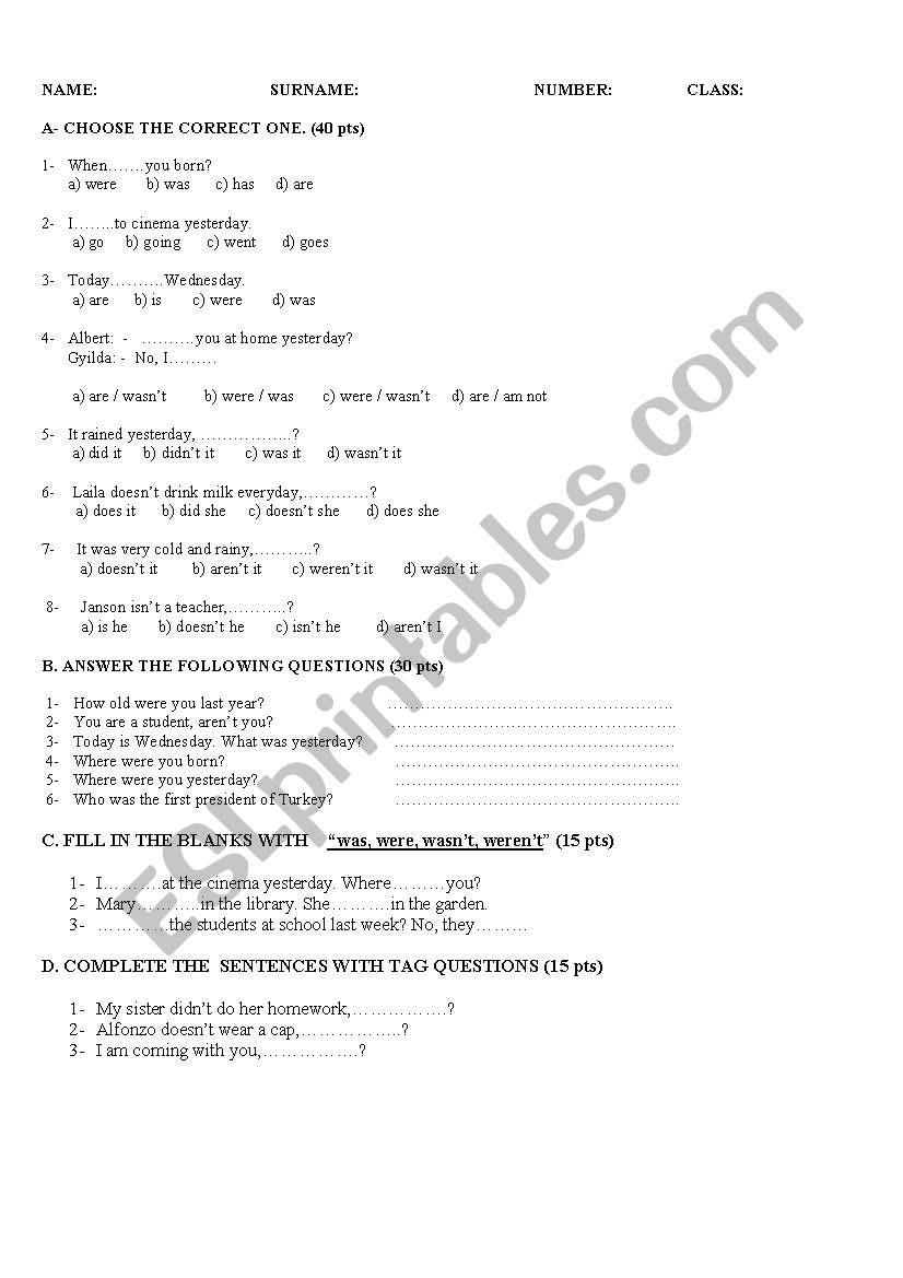 check your elementaries sts worksheet