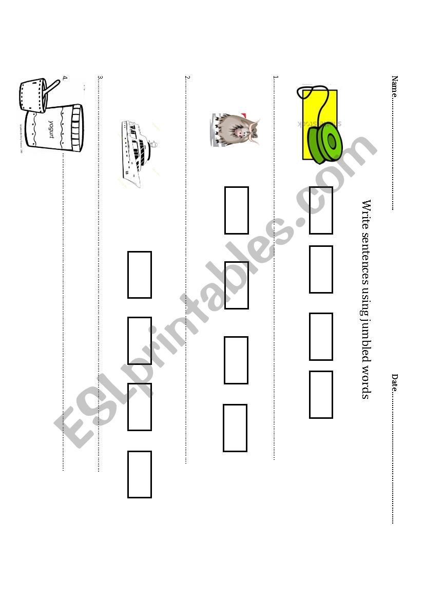 Y words worksheet