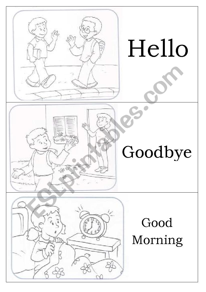 GREETINGS worksheet