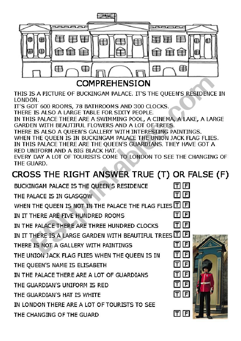 buckingham palace worksheet