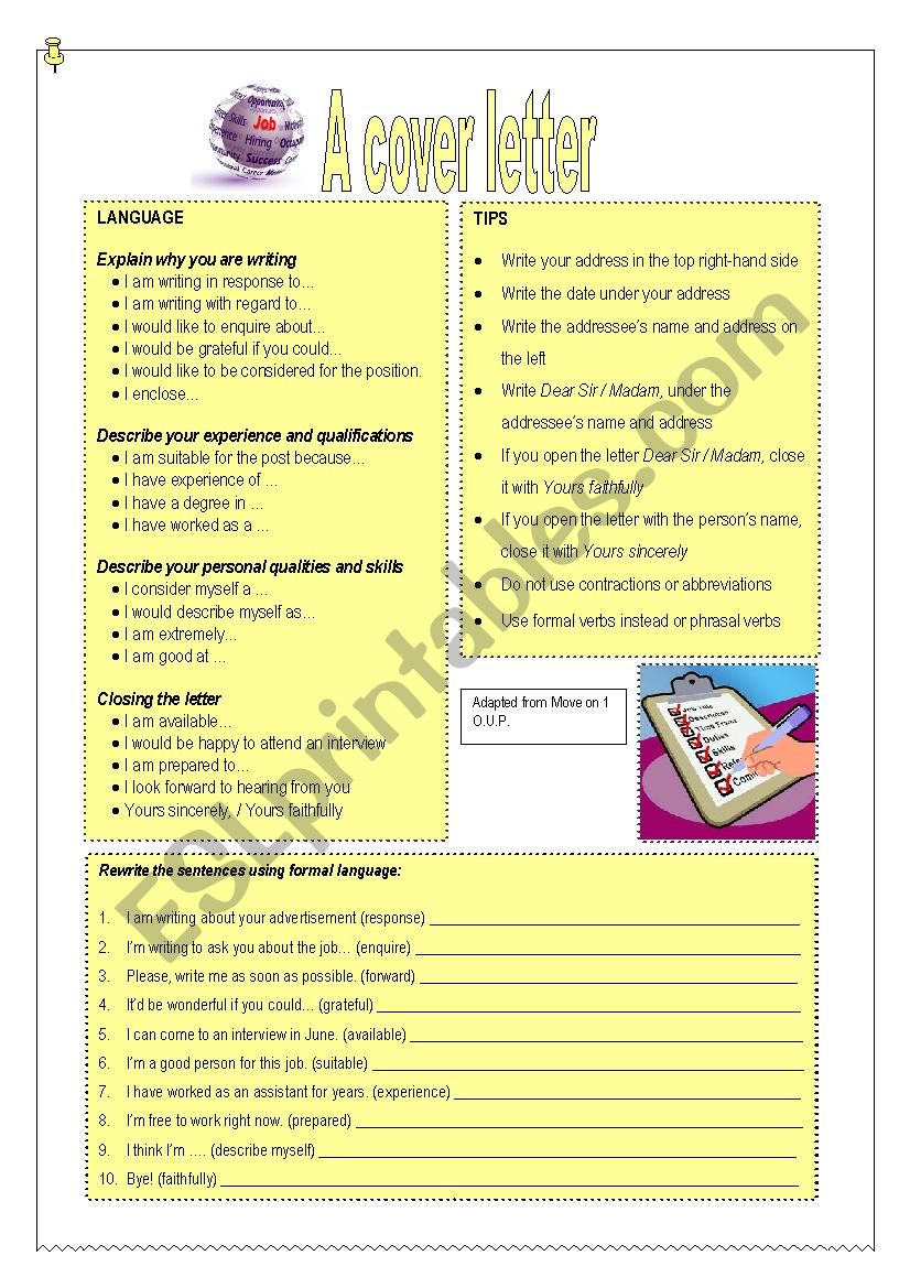 Covering Letter, PDF, Vocabulary