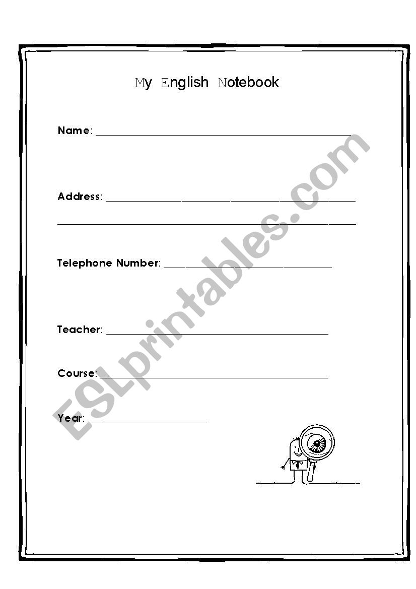 notebook-cover-page-discover-english-1-esl-worksheet-by-mck2984