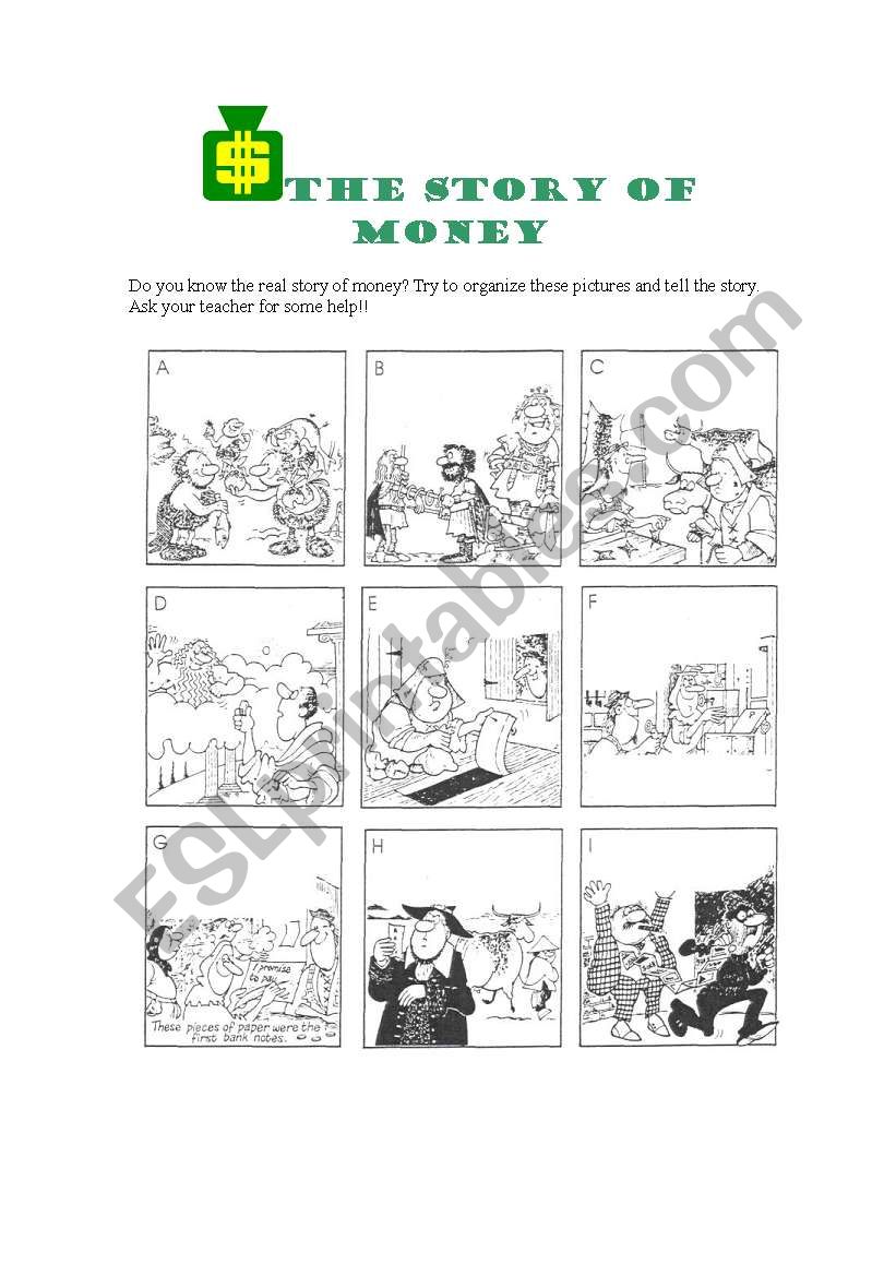 The story of money worksheet