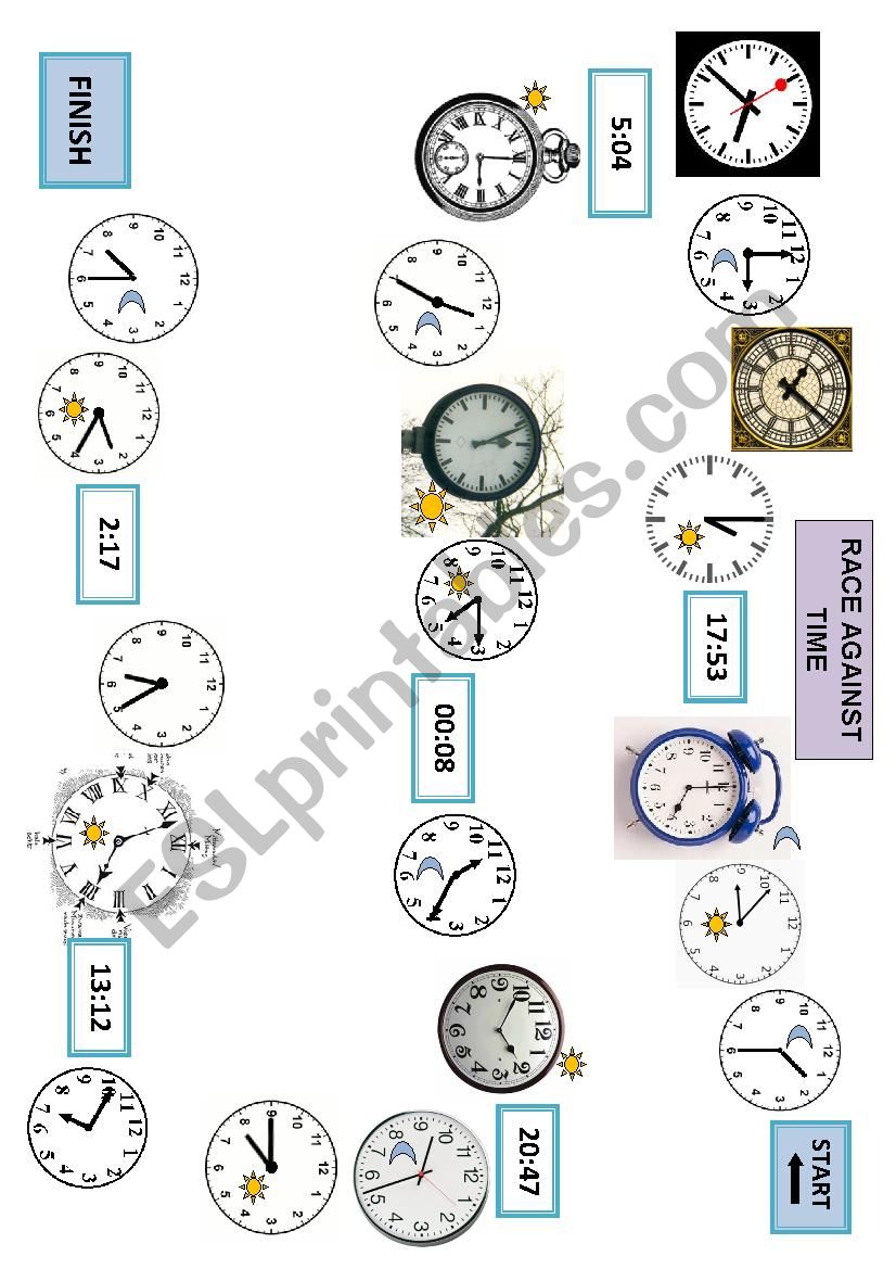 Race against time worksheet