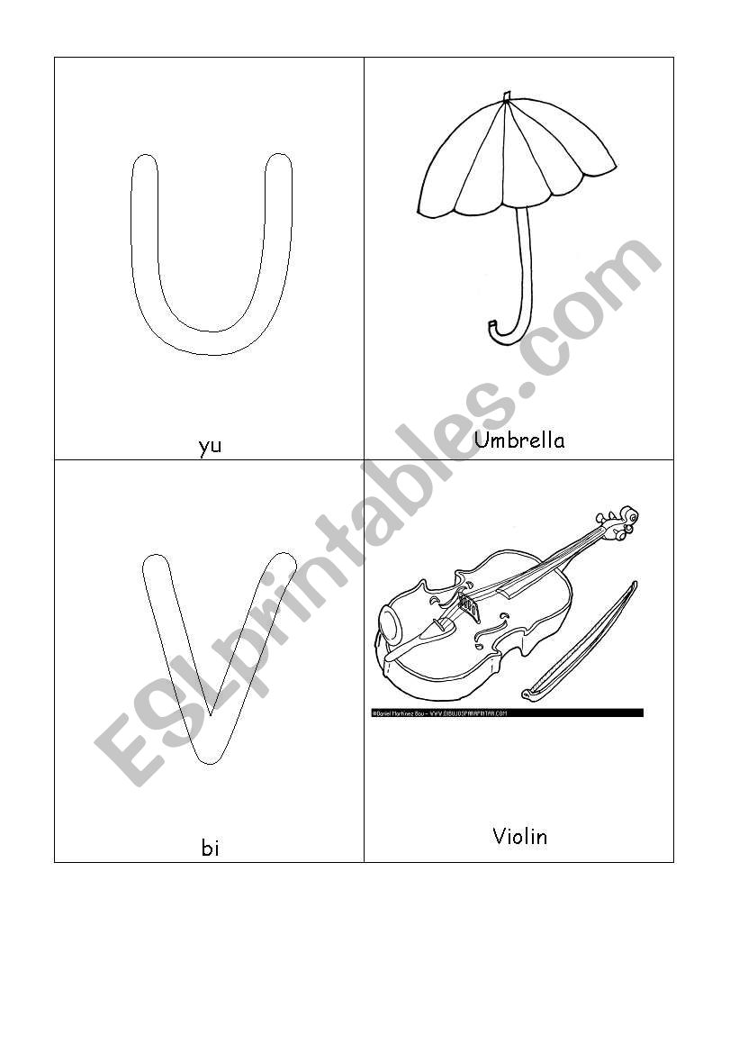 alphabet flash cards worksheet