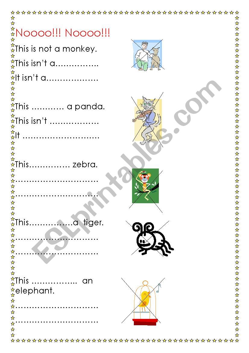 This is not / This isnÂ´t / It isnÂ´t