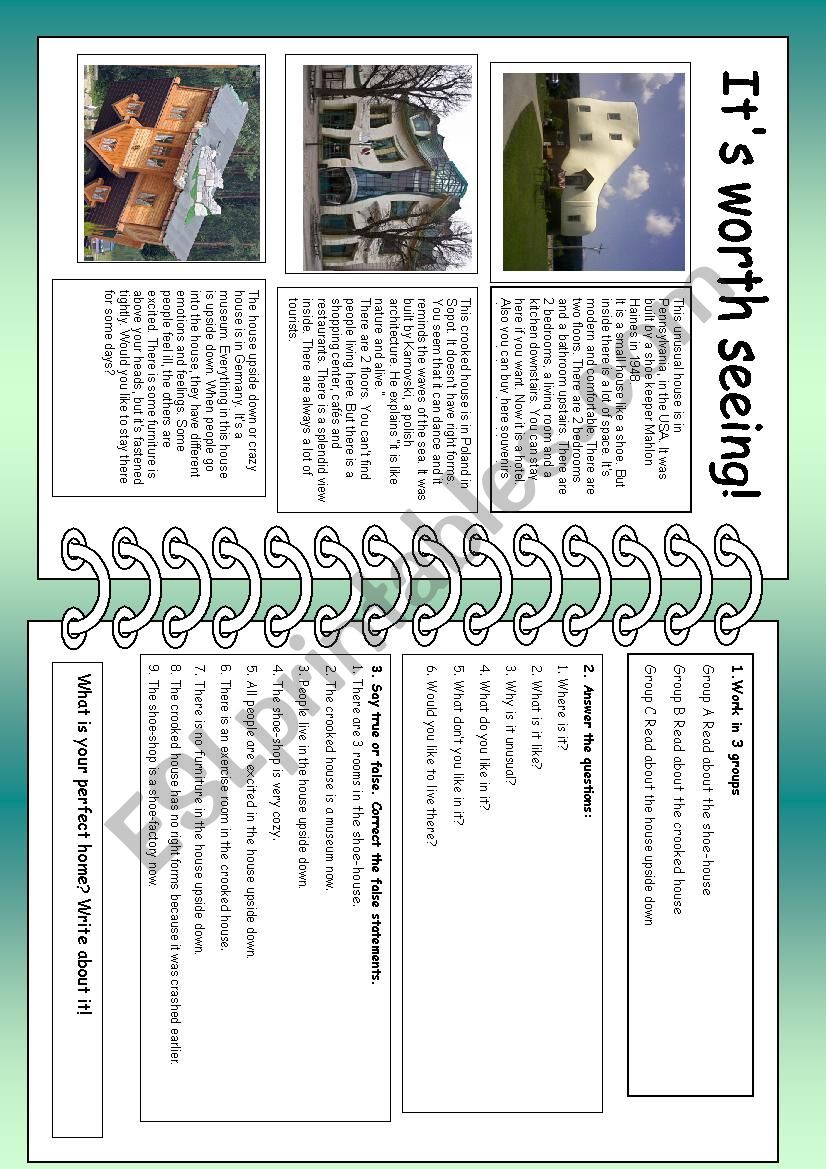 ItÂ´s worth seeing! worksheet