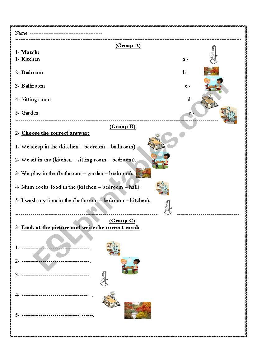 home worksheet