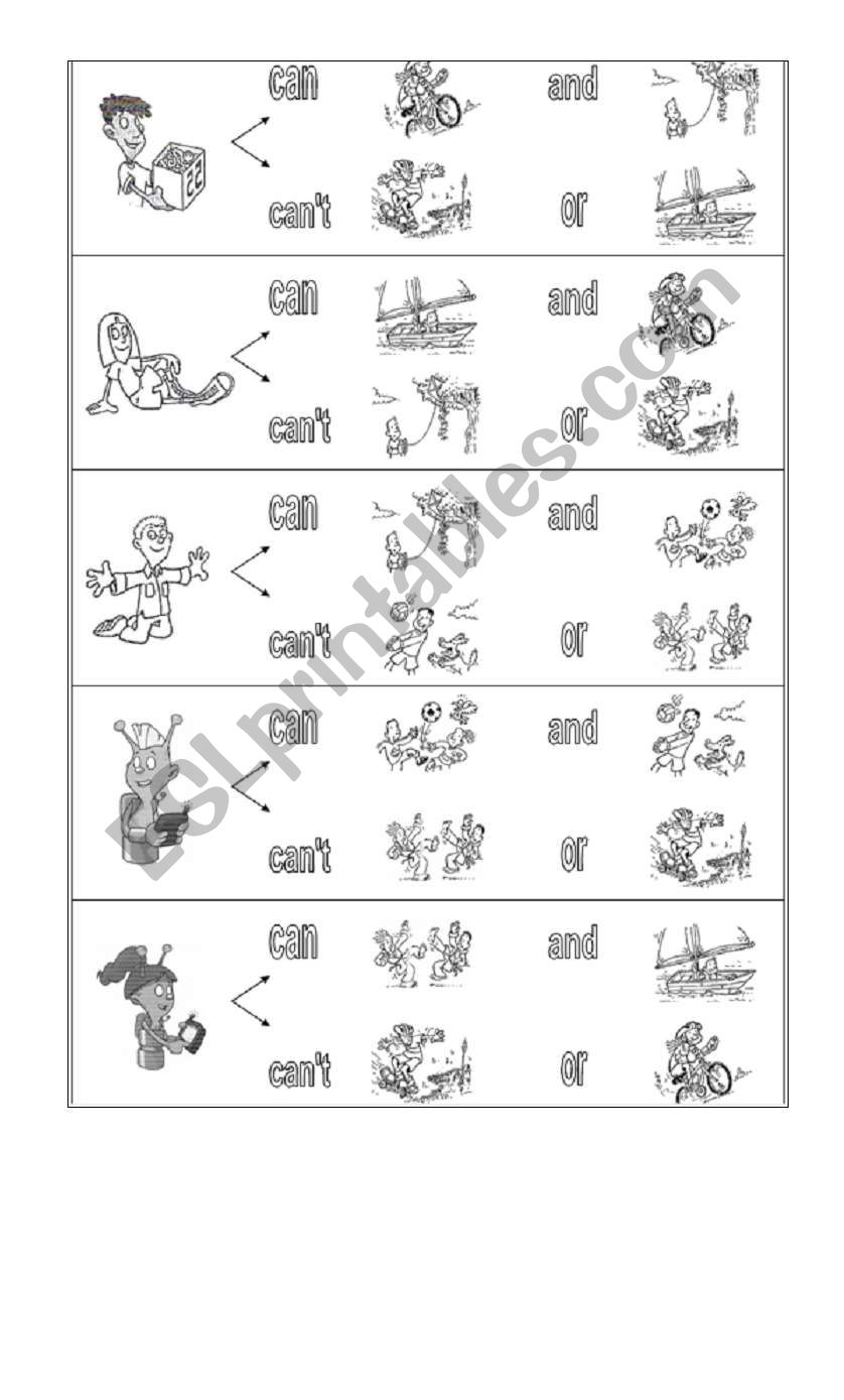 Can-pictures worksheet