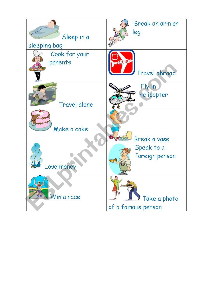 Present perfect mill drill worksheet