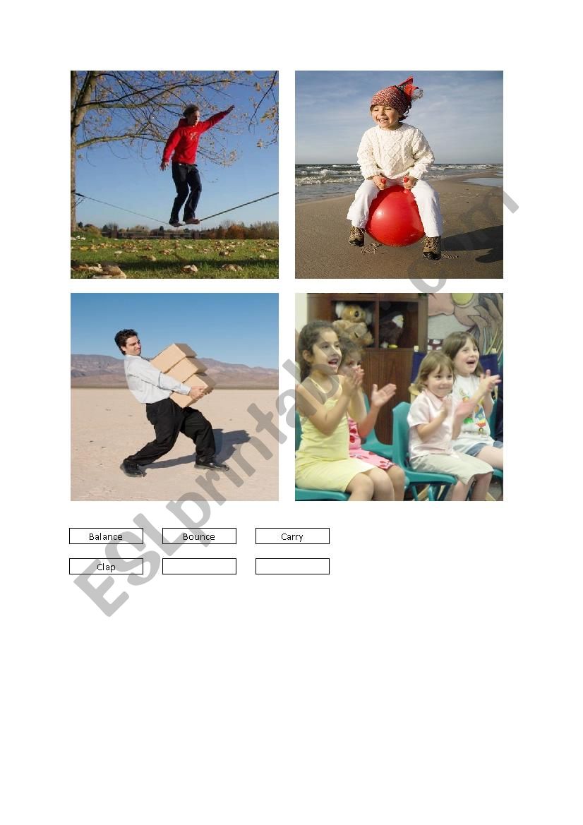Movement Flashcards (Page 03) worksheet