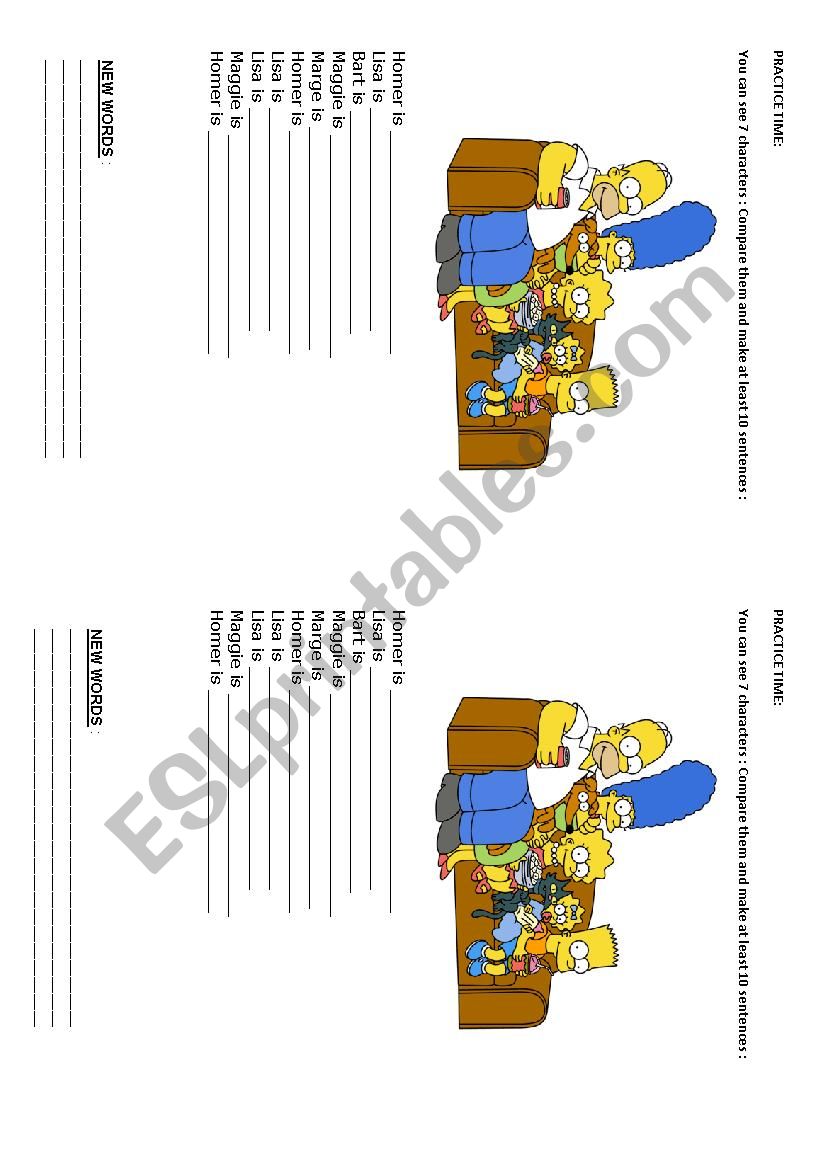 Comparative - practice worksheet