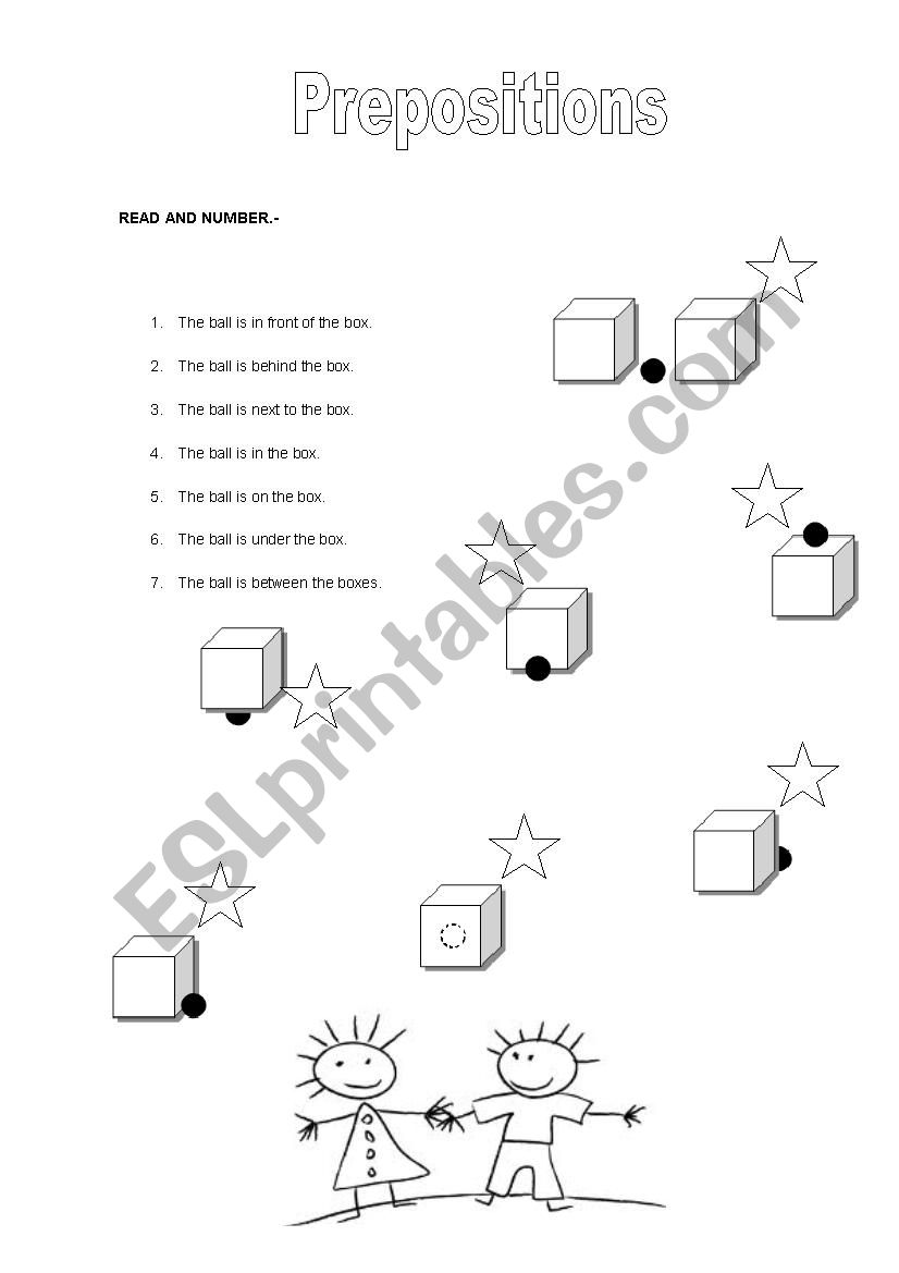 PREPOSITIONS worksheet