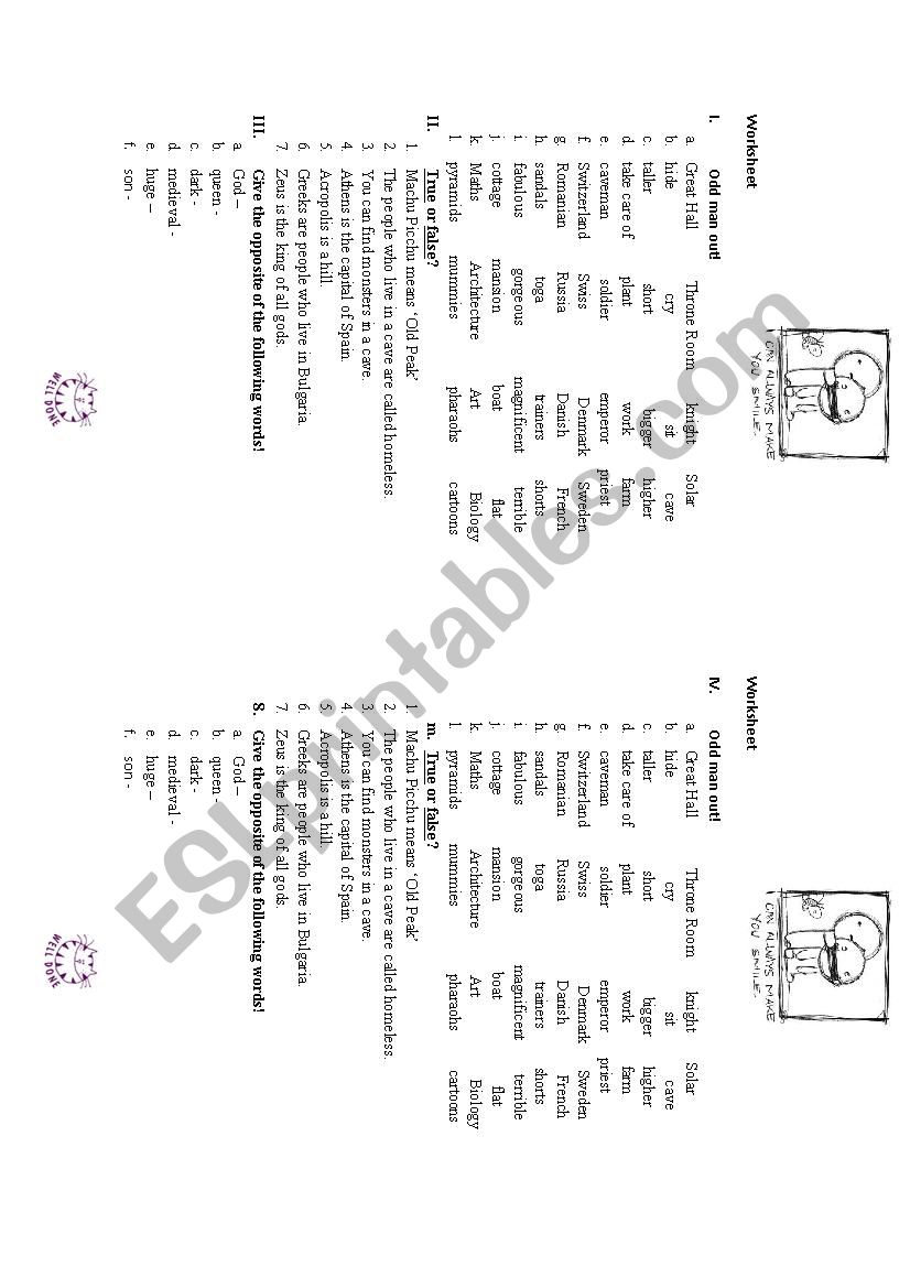 Vocabulary practice - elementary