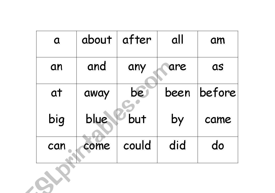 120 Basic Sight Utility Words Everyone Needs to Know!