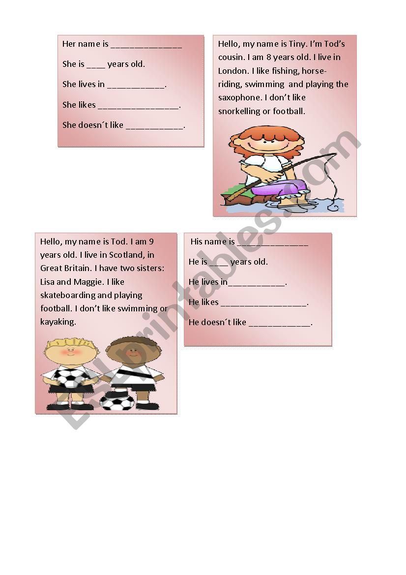 sports reading worksheet