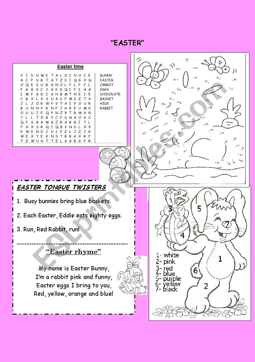 Easter worksheet