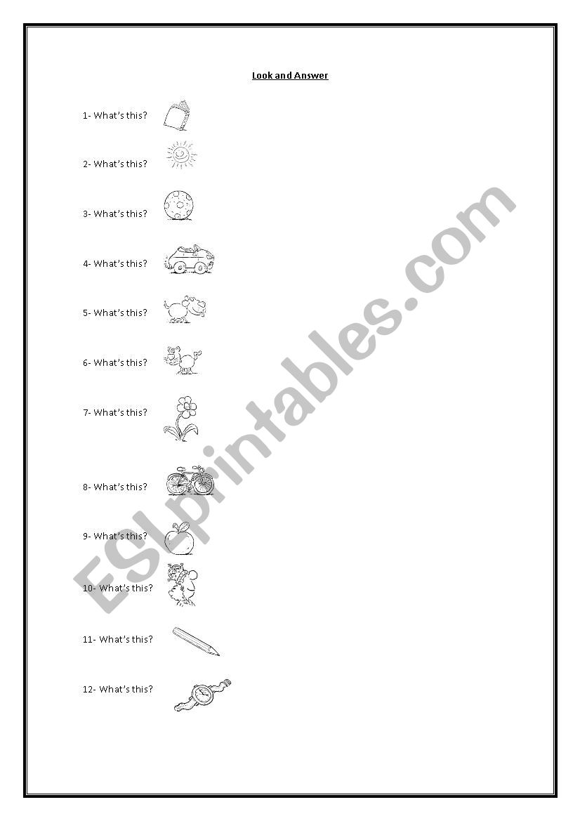 WhatÂ´s this worksheet