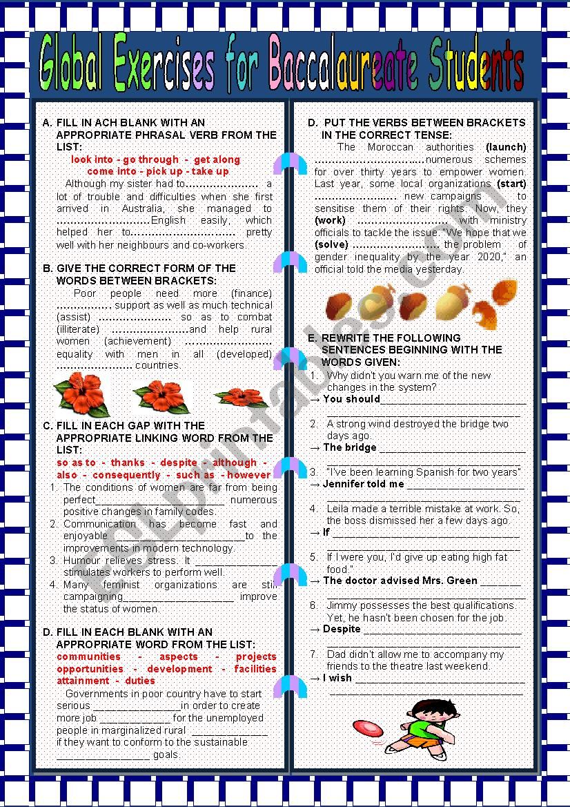 Global Grammar Review for Baccalaureate Students