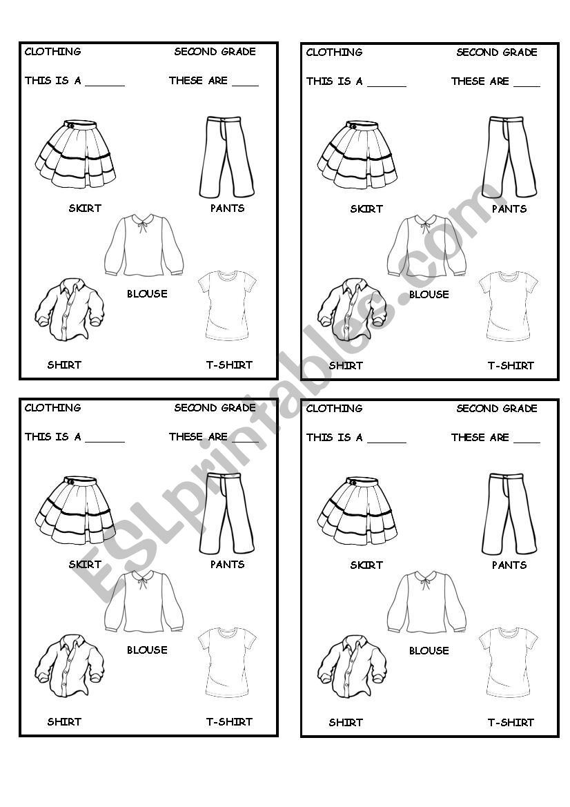 clothing worksheet