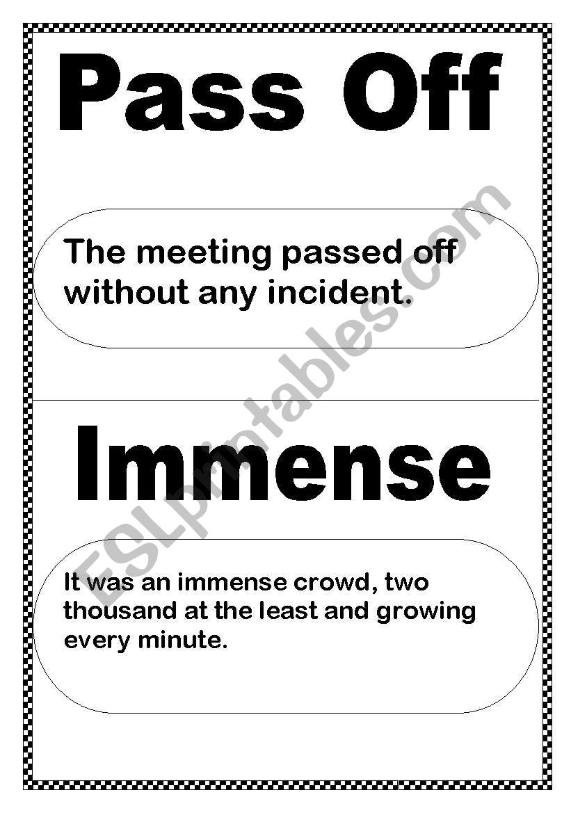 cards  worksheet