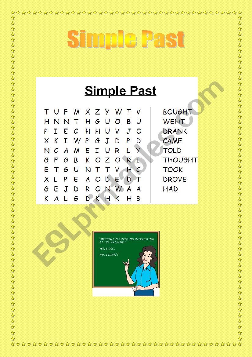 Simple Past worksheet