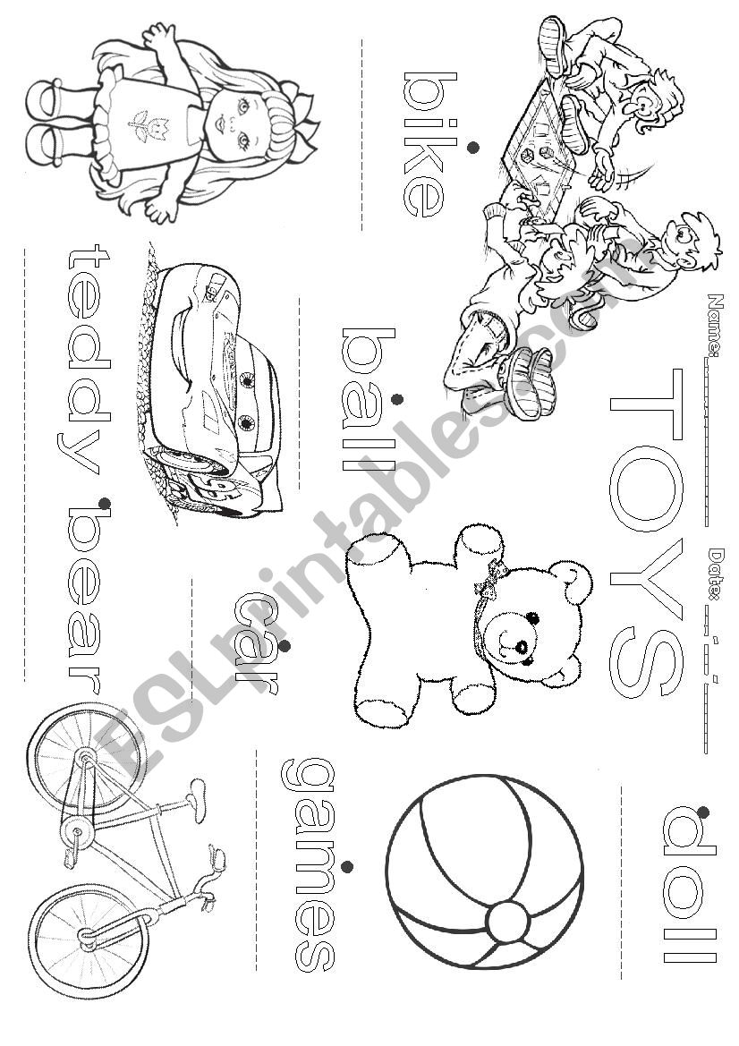 Toys worksheet