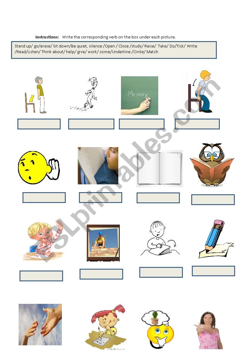 verbs practice worksheet