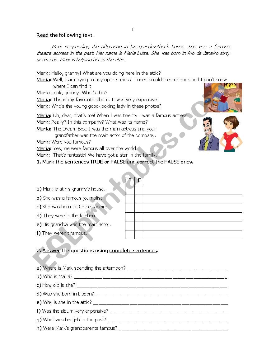 Past Simple worksheet