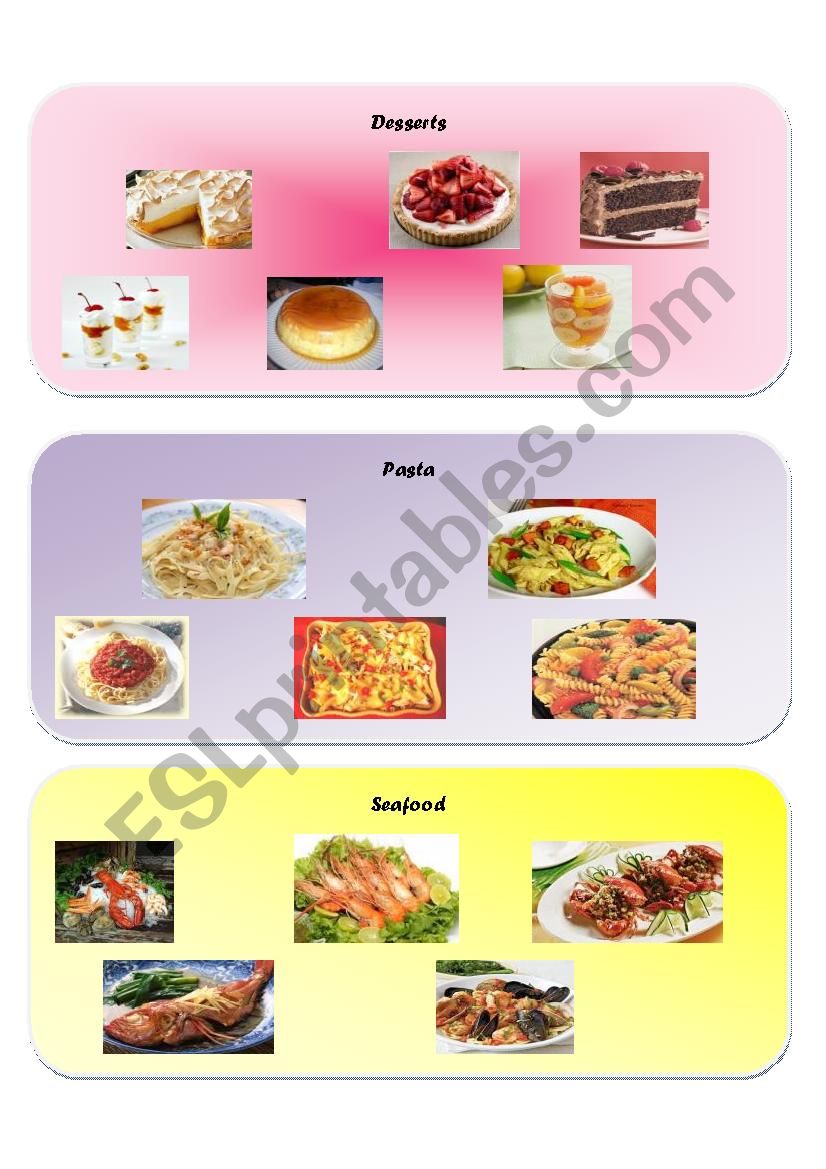 Menu Cards (To play VirginiaÂ´s Reel)