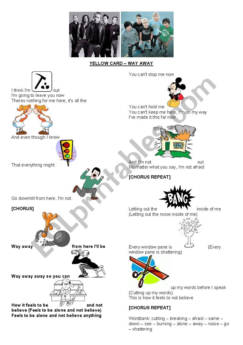 Yellow Card - Way Away Song Activity