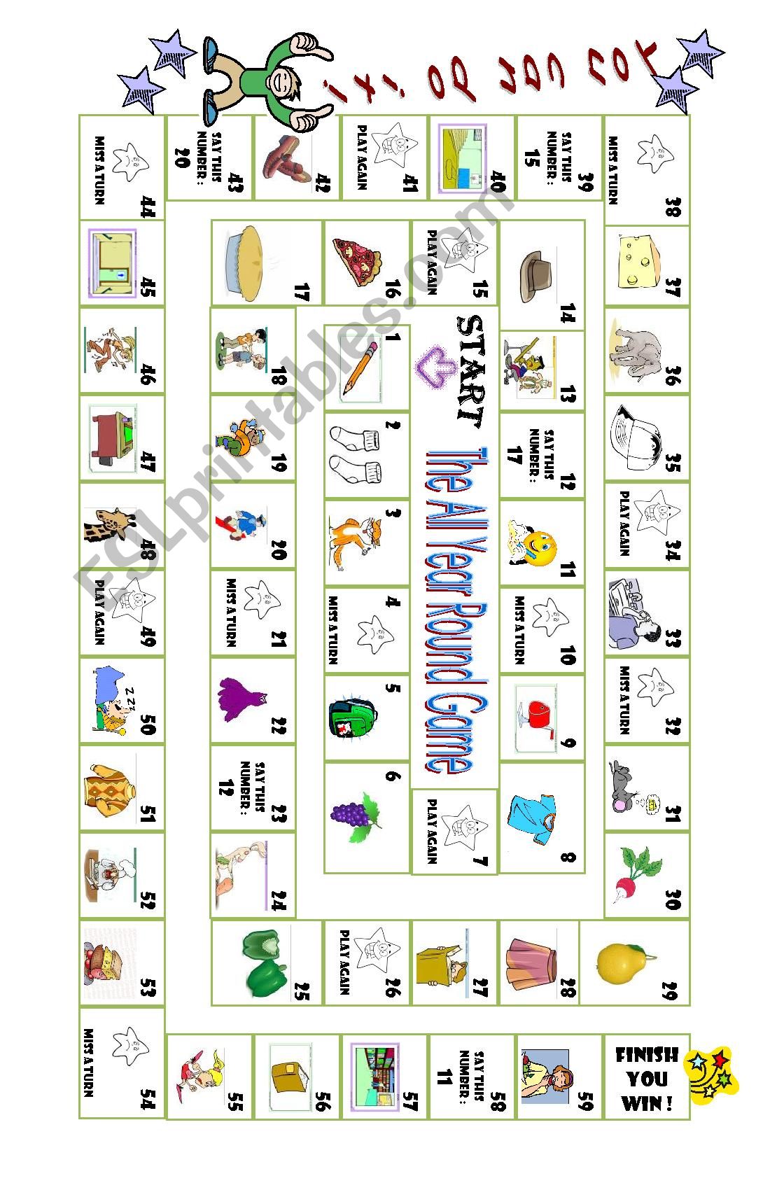 Year Round Revision Game worksheet