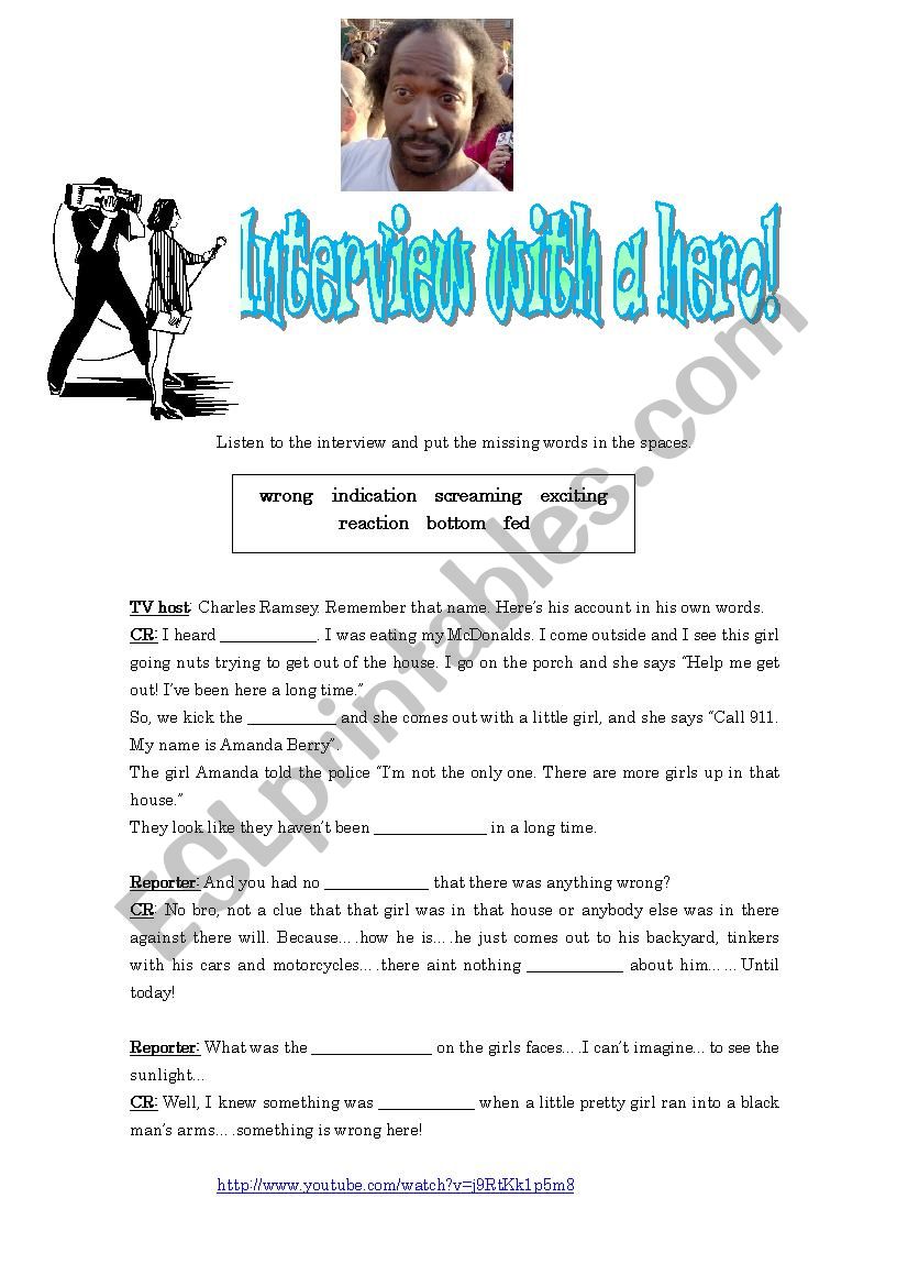 Interview with Charles Ramsey worksheet
