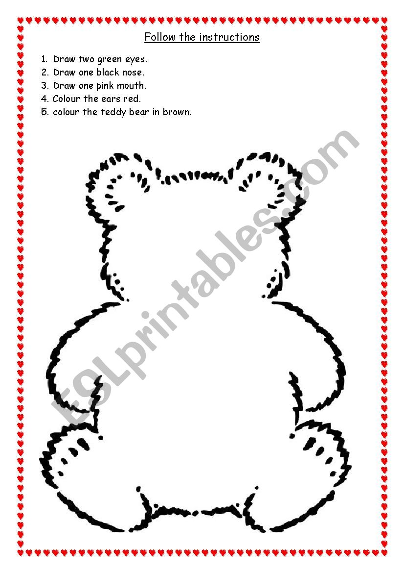 Read the instructions and make a teddy!