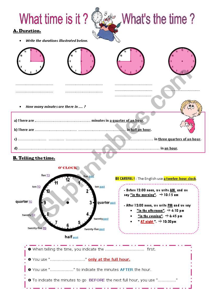 Have you got the time ? worksheet