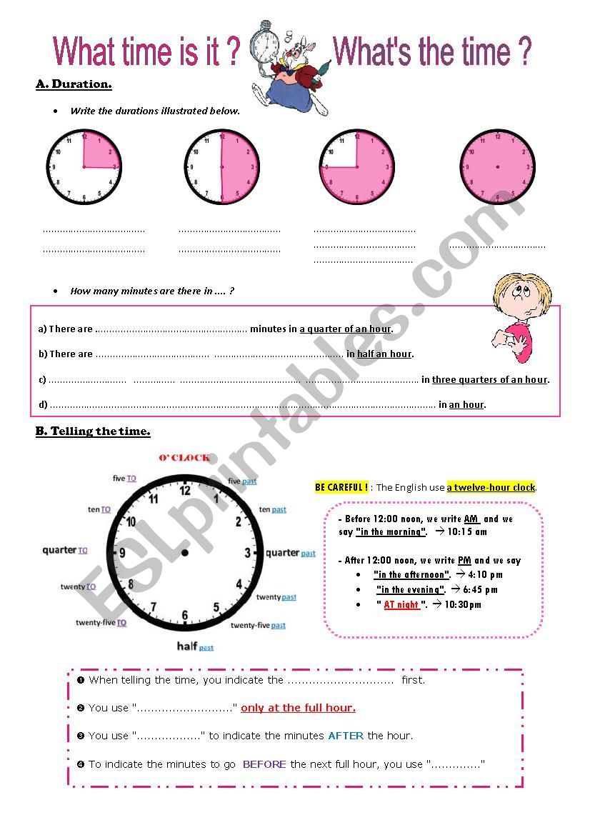 Have you got the time ? worksheet