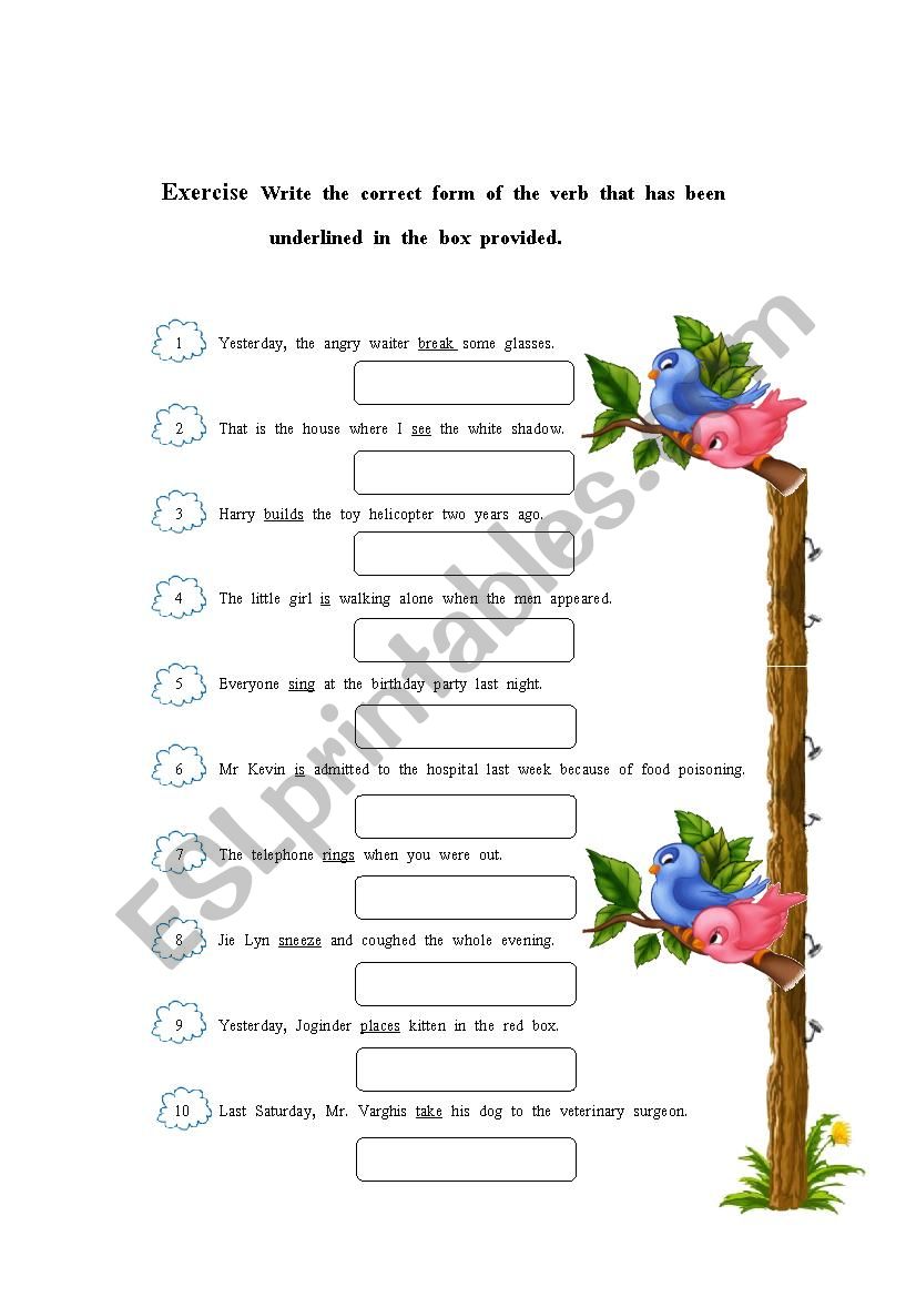 Past Simple worksheet