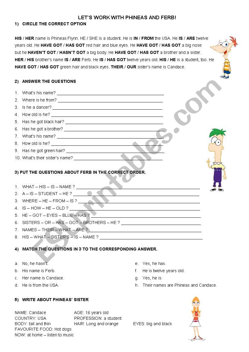 LetÂ´s work worksheet