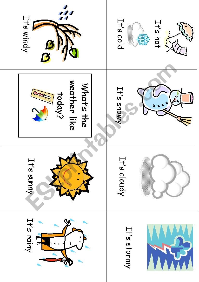 A little book: The weather worksheet