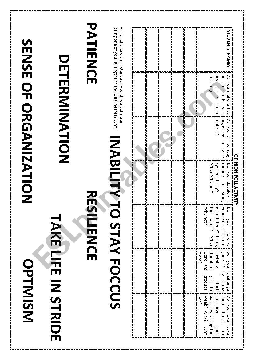 opinion polls worksheet