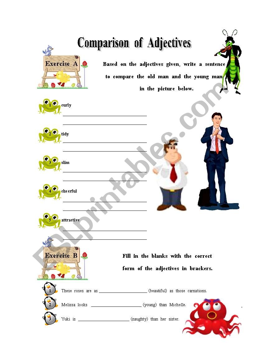 comparison worksheet