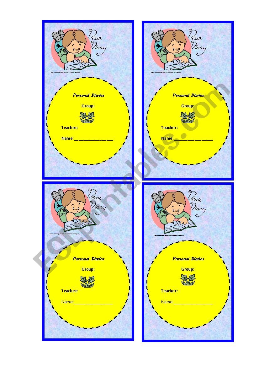 Templates for PUPILSÂ´ PERSONAL DIARY ENTRIES