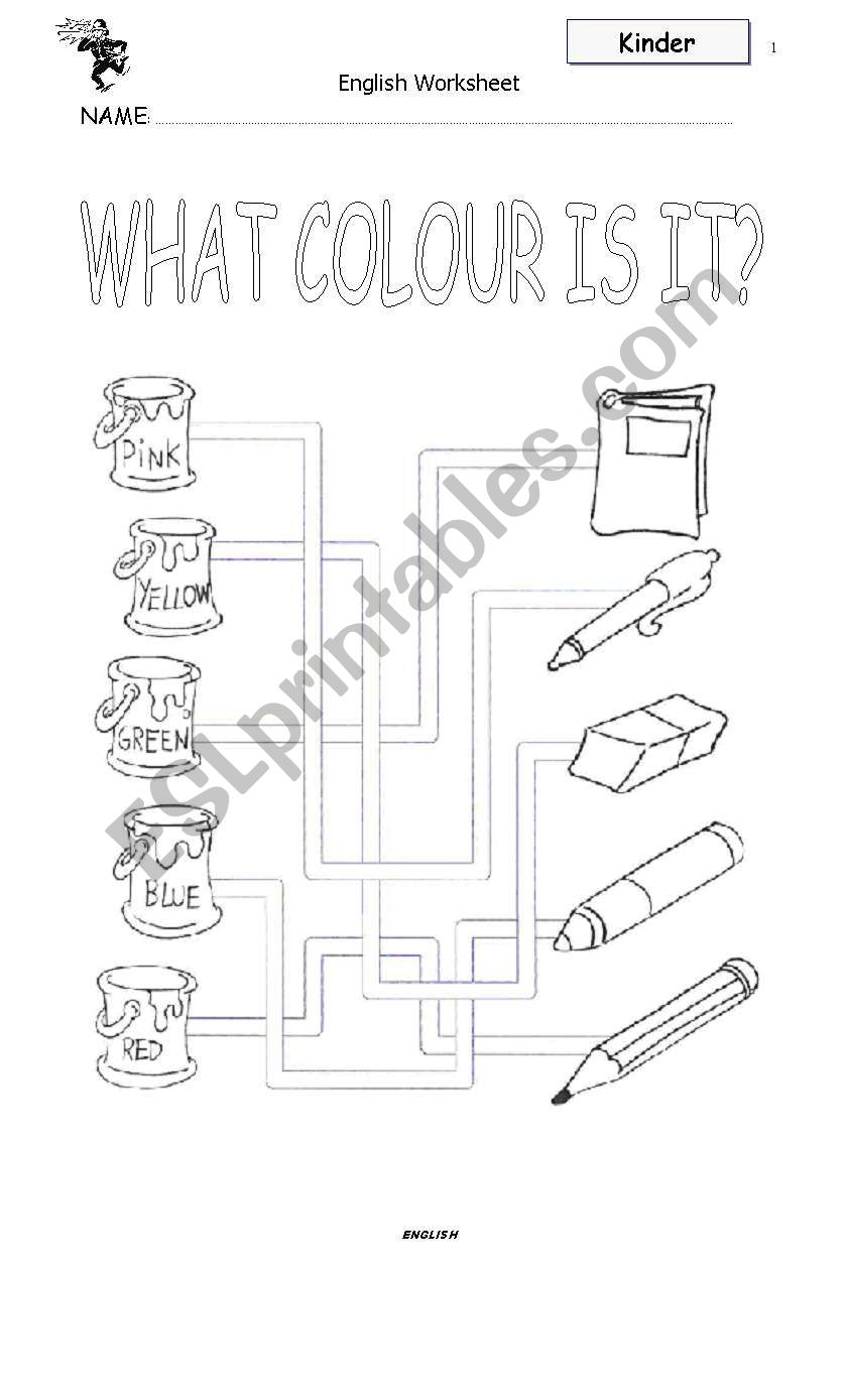 What colour is it? worksheet